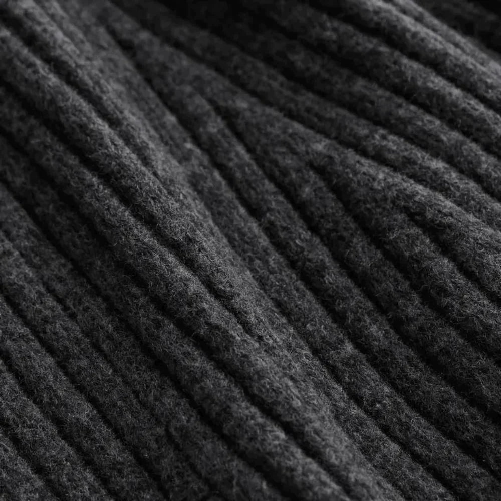 Gara Timeless Rib Knit Dress Premium Wardrobe Essential