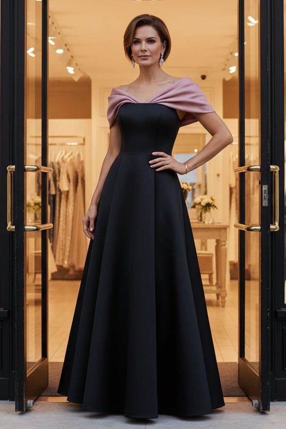 A-Line Satin Cocktail Dresses Satin Sleeveless Ankle-Length Formal Dresses