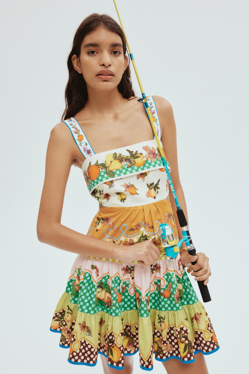 Silvia Timeless Mini Dress with Cut Outs and Bow Boutique Collection