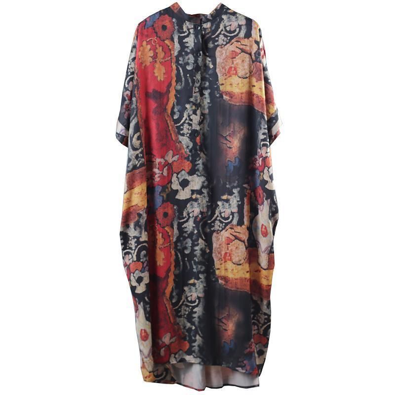 Maxi Dress Floral Print Casual Loose