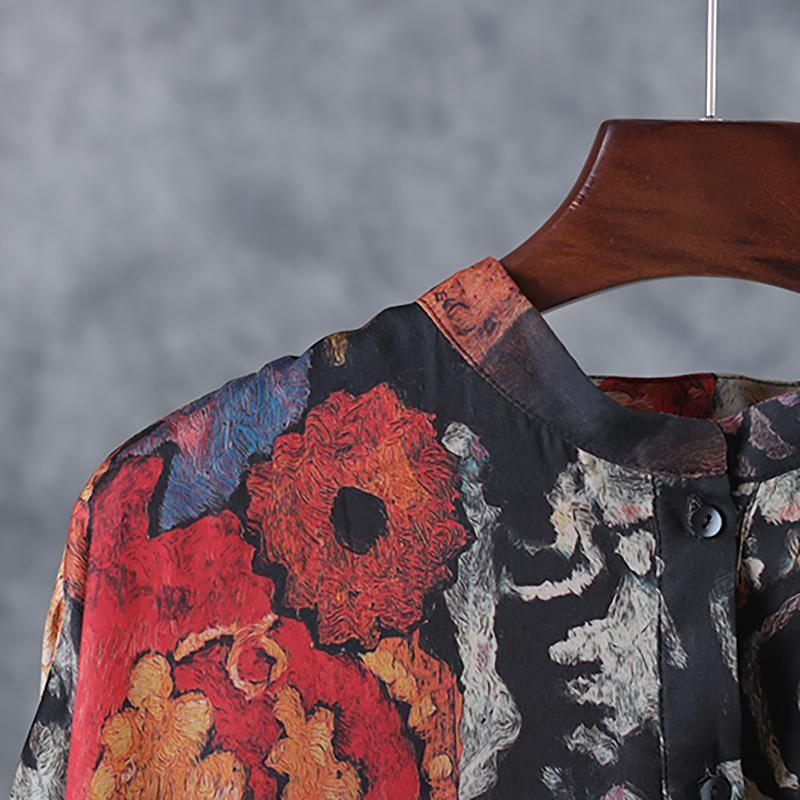 Maxi Dress Floral Print Casual Loose