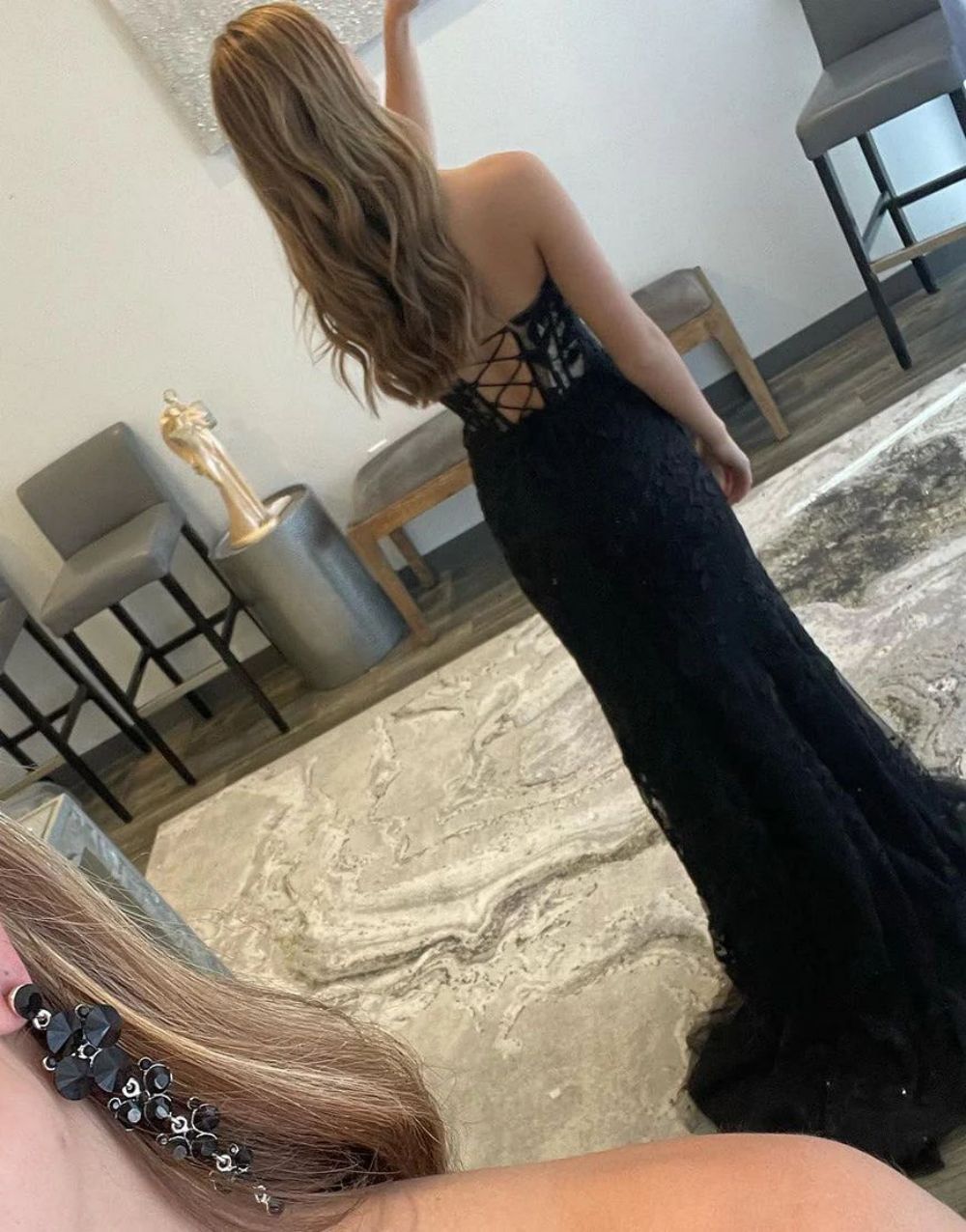 Mermaid Sweetheart Prom Dress With Appliques - View 8 | VelvetHem