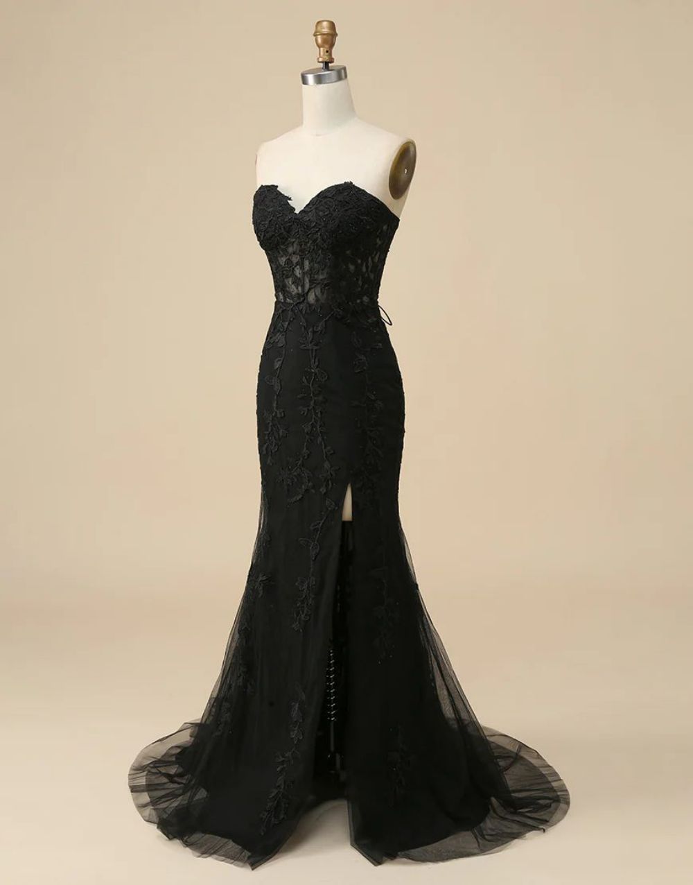 Mermaid Sweetheart Prom Dress With Appliques - View 11 | VelvetHem