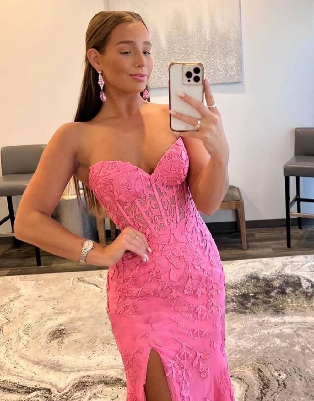Mermaid Sweetheart Prom Dress With Appliques - View 14 | VelvetHem