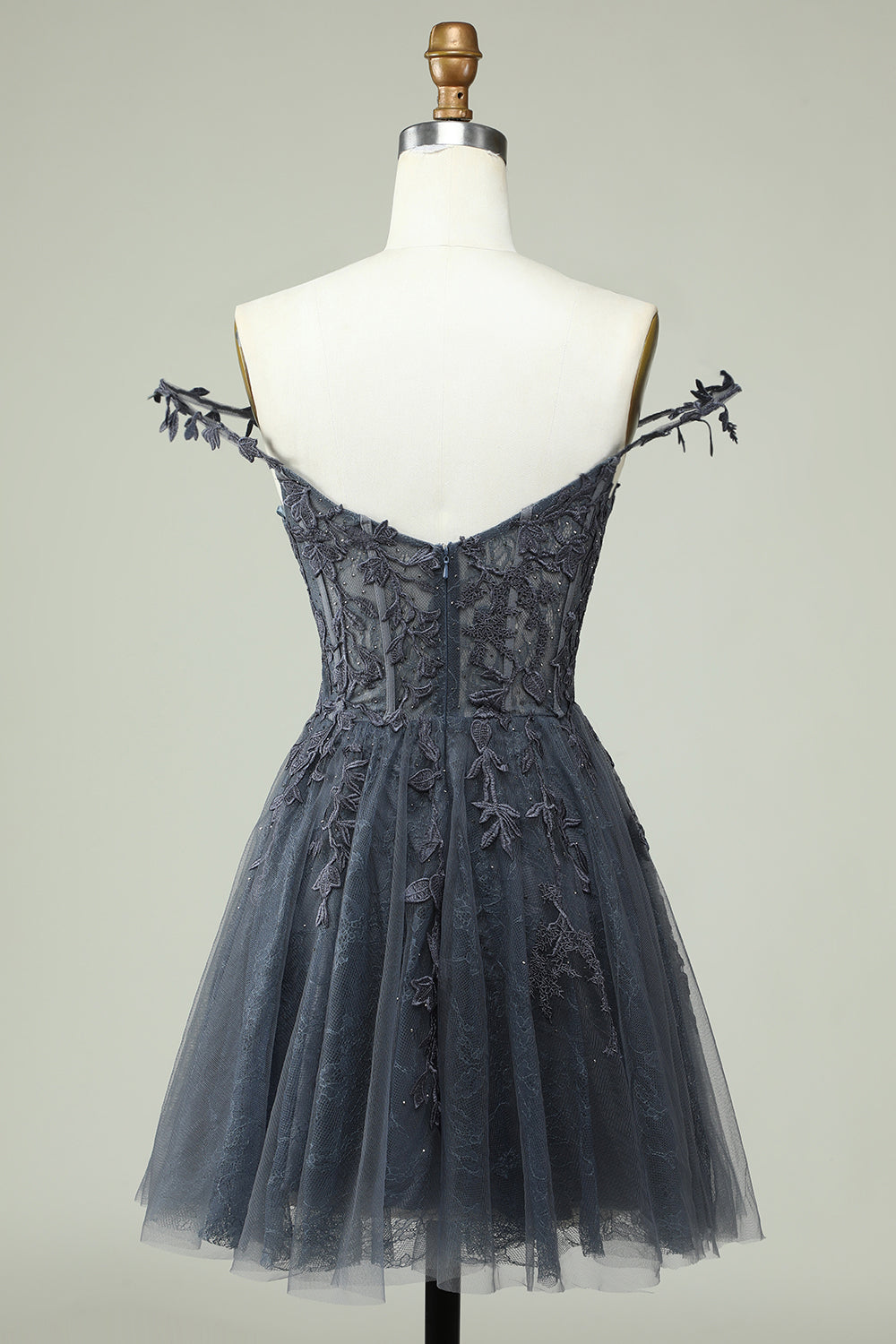 Mint Homecoming Dresses Backless Short Cocktail Dresses with Appliques