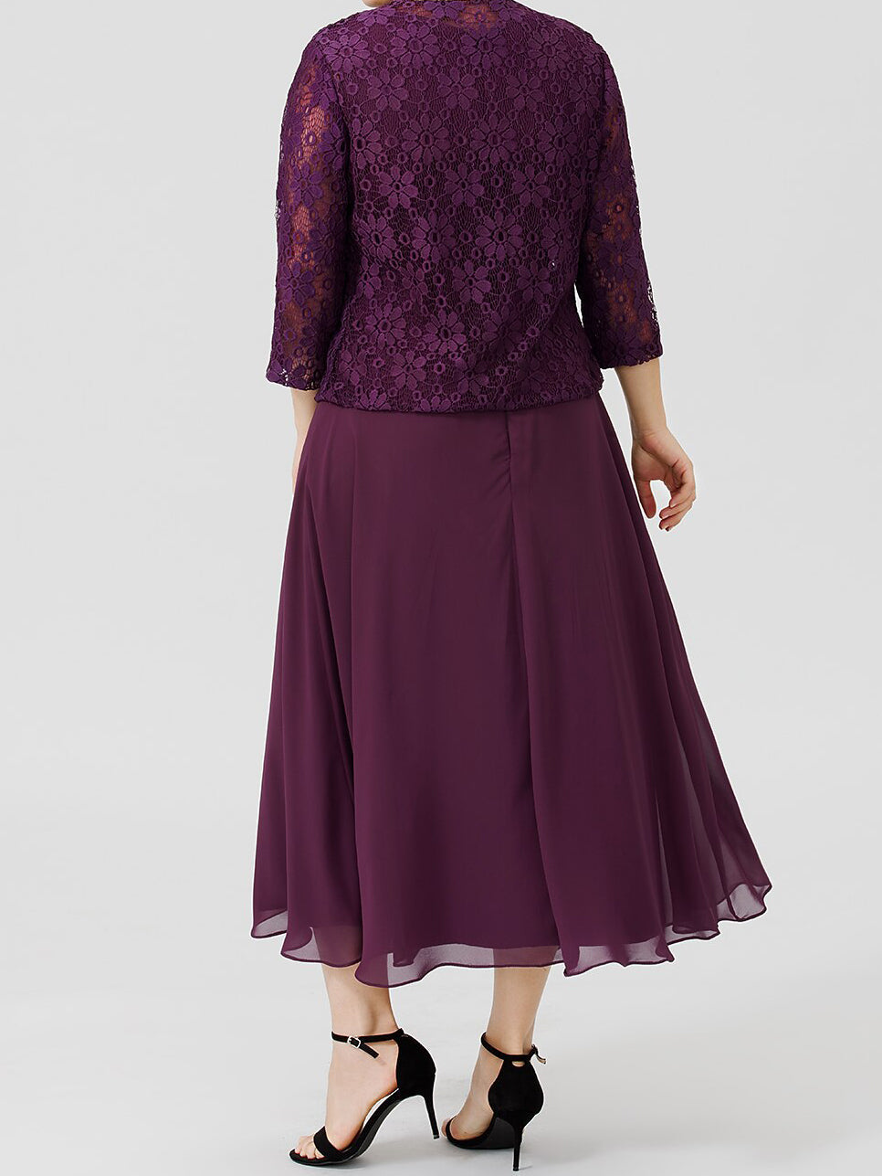 Mother of the Bride A Line Dress Featuring Applique and Jacket