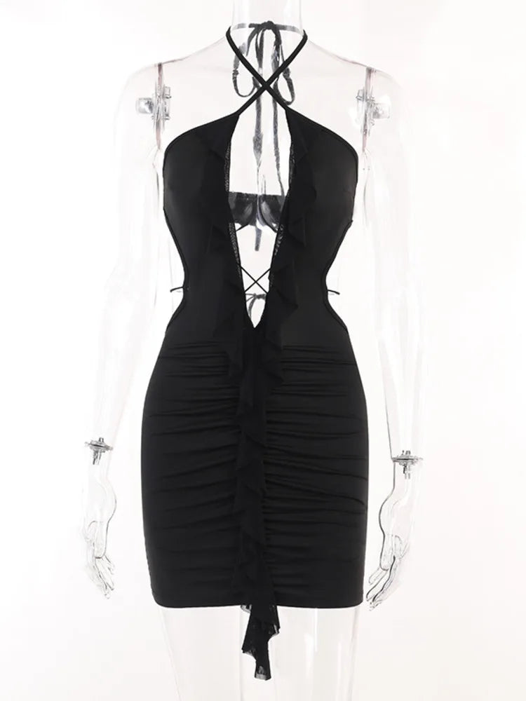 Summer Holiday Vestido Bodycon Dress Cut Out Robe