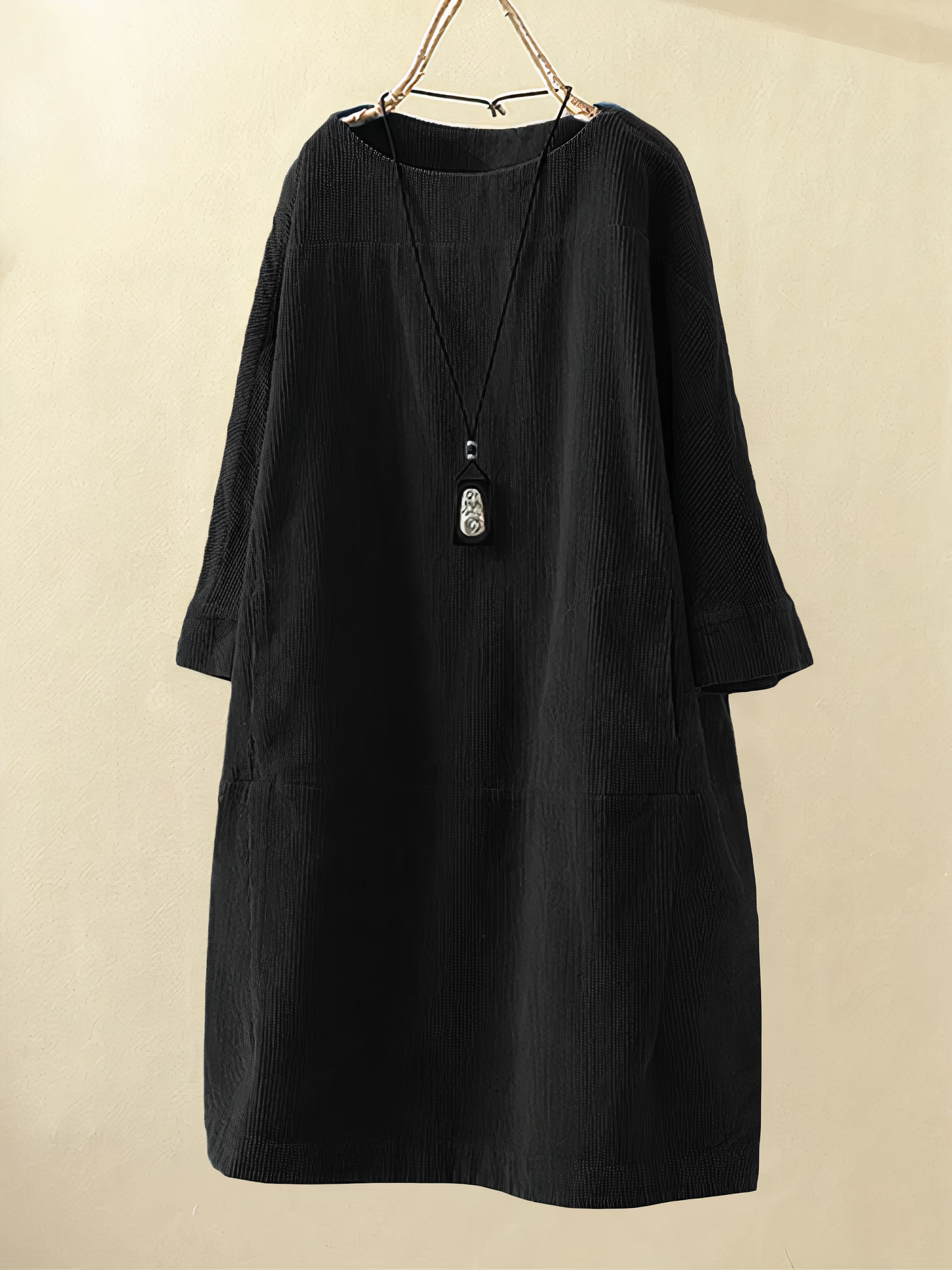 Tracy Premium Loose and Corduroy Dress Designer Edit