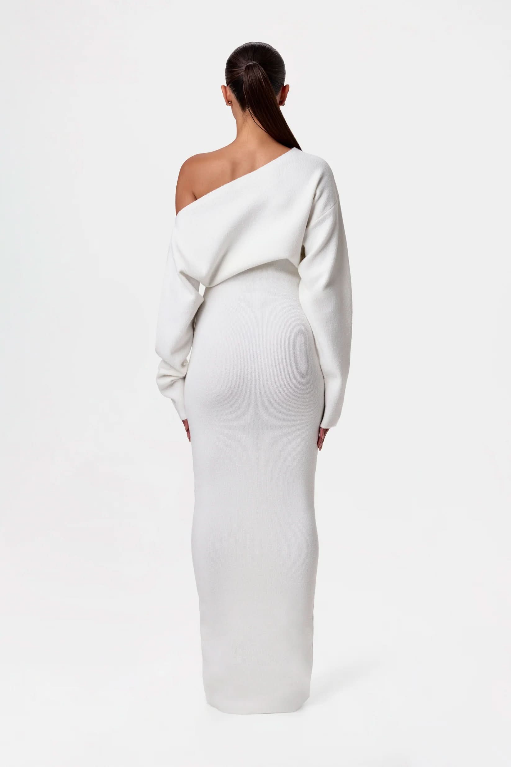 Serena Off - Shoulder Knit Dress