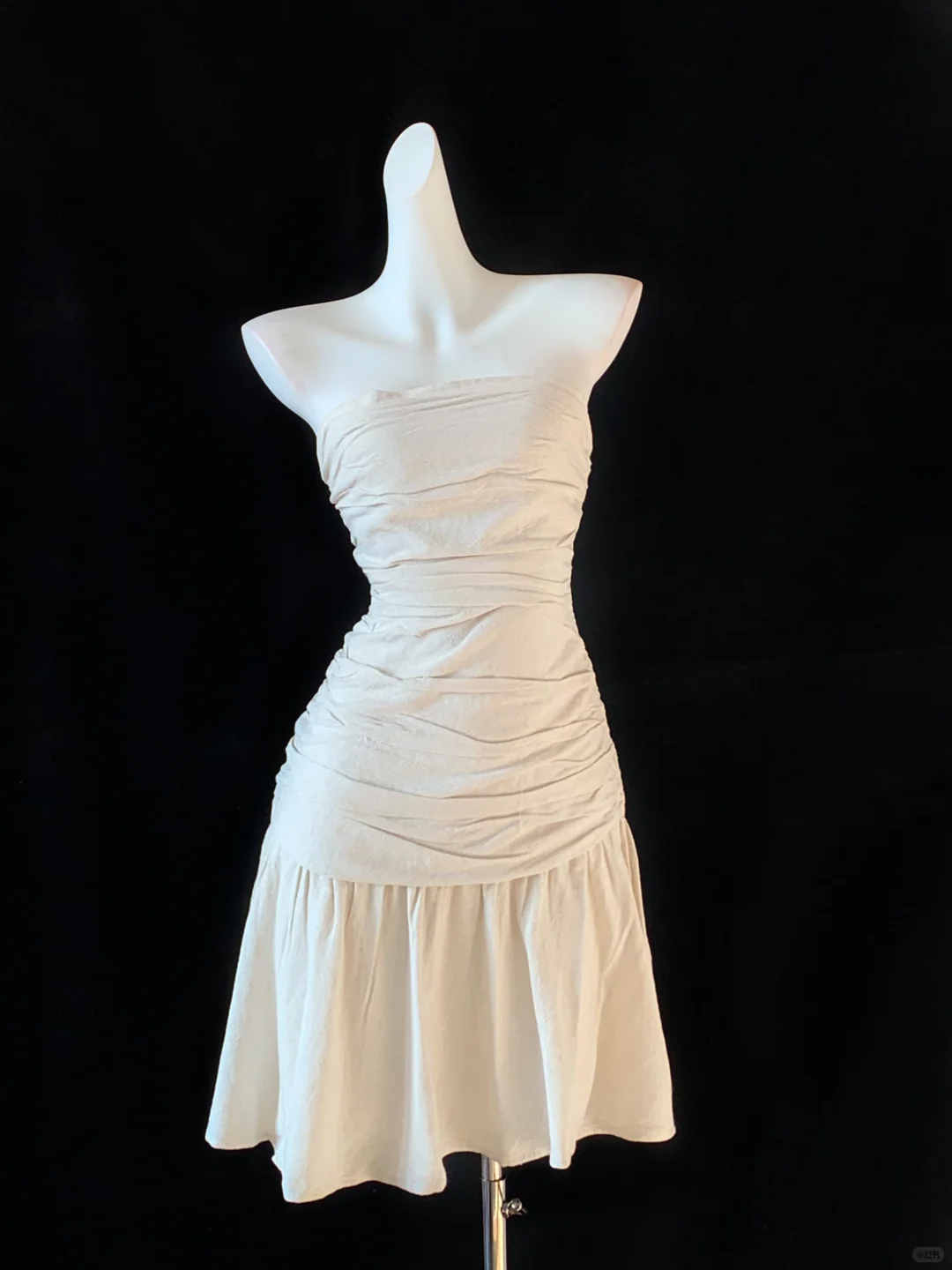 Light Champagne Satin A Line Homecoming Dress Cocktail Dress - VelvetHem
