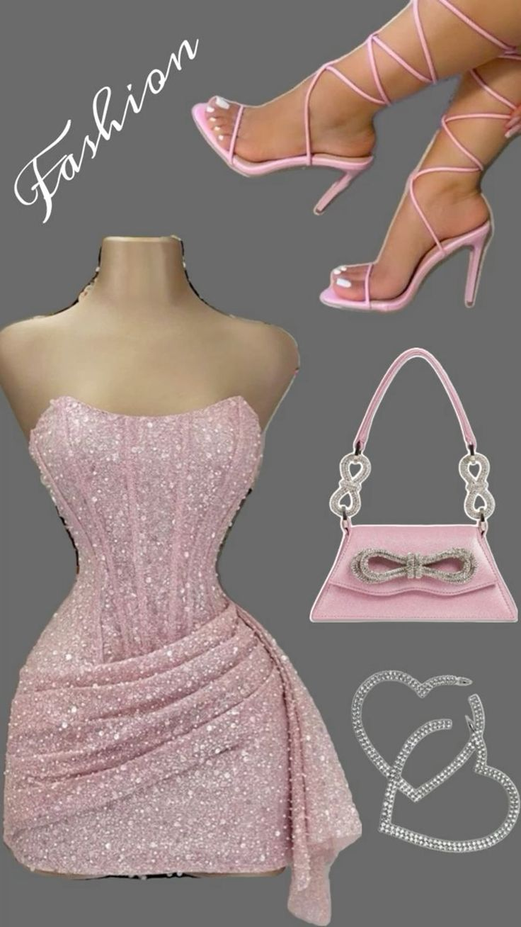 Bling Pink Sequins Homecoming Dress Cocktail Dress - VelvetHem