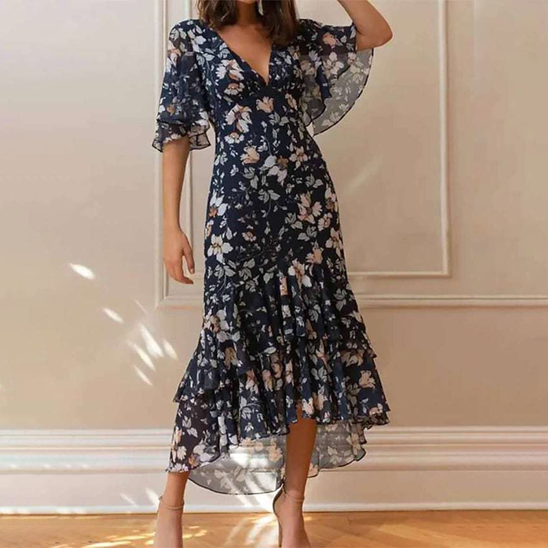 Nazira Elegant Floral Dress for Women Smart Casual Outfit