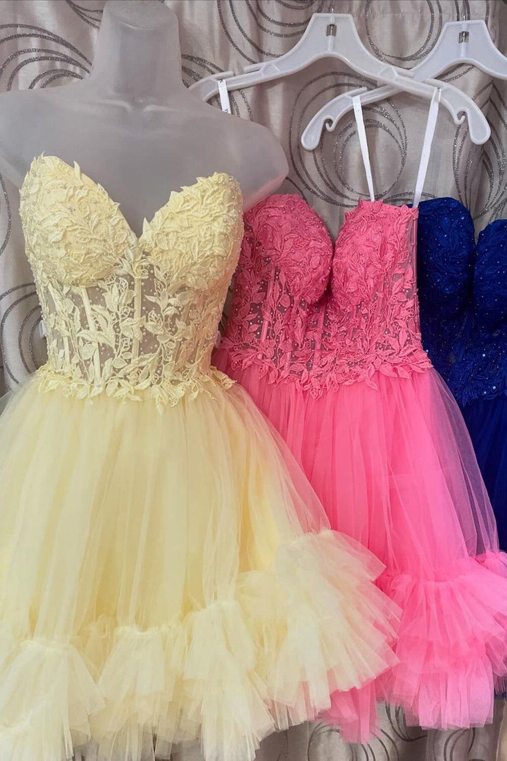 Navy Homecoming Dresses Beaded A Line Short Cocktail Dresses with Appliques