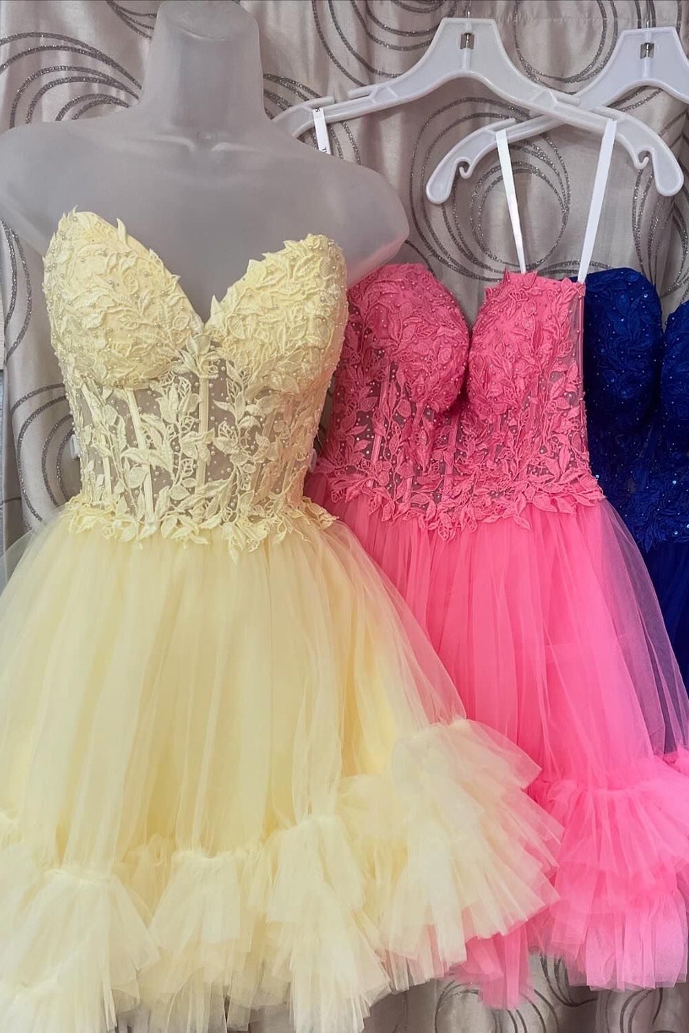 Navy Homecoming Dresses Beaded A Line Short Cocktail Dresses with Appliques