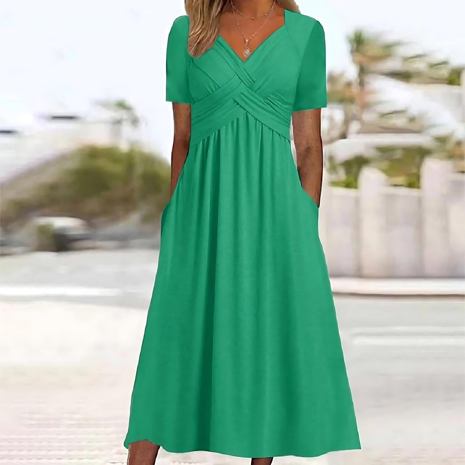 Paulina Aesthetic Midi Dress with Tummy Control Elevated Occasion Wear