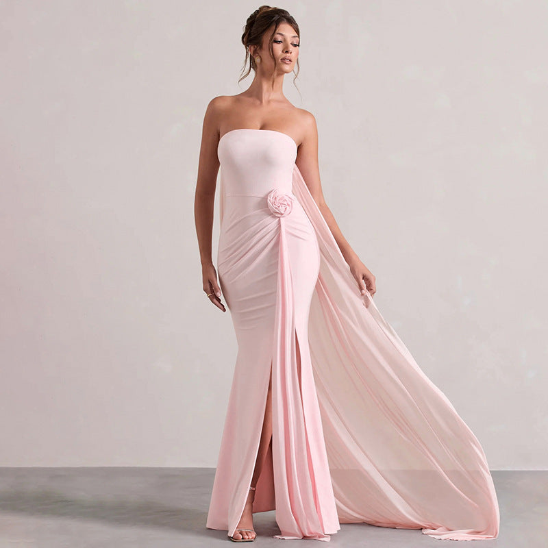 Zinnia Maxi Dress Pink