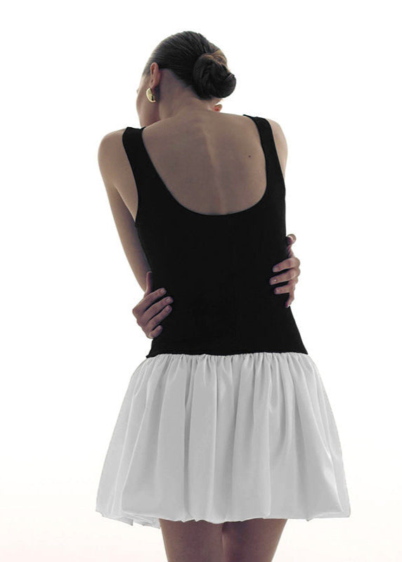 Monroe Contrast Two Tone Mini Dress