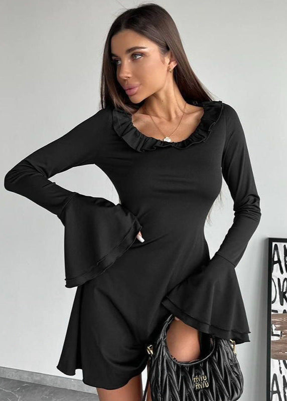 Sienna Off Shoulder Ruffle Sleeve Dress