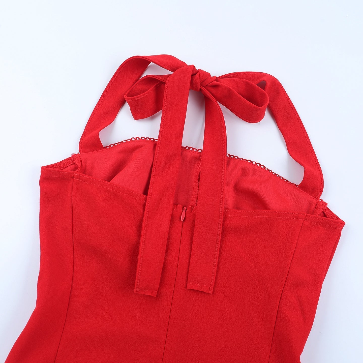 Carnes Midi Dress Red