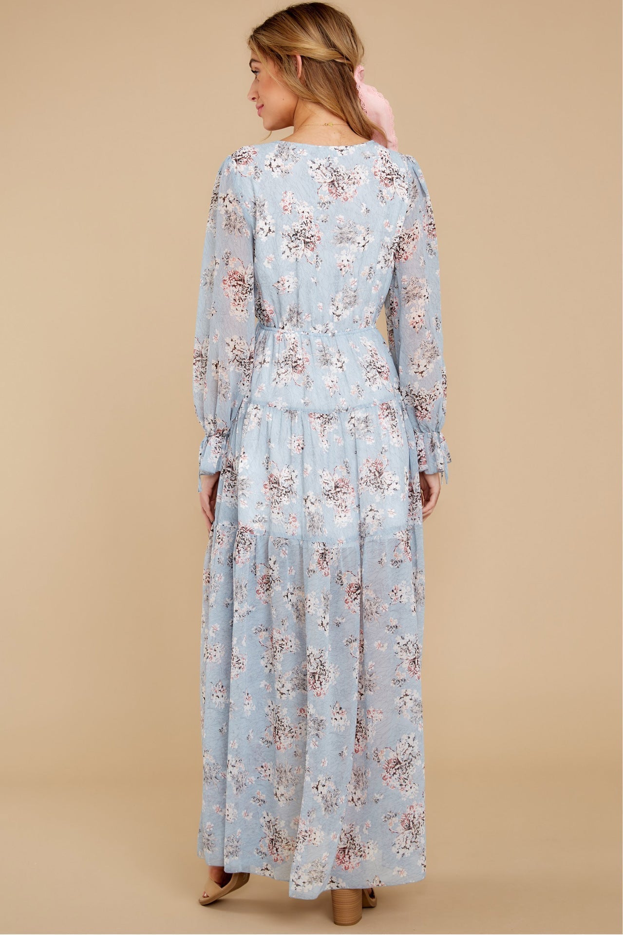 Dashing Daisies Chiffon Boho Maxi Dress FINAL