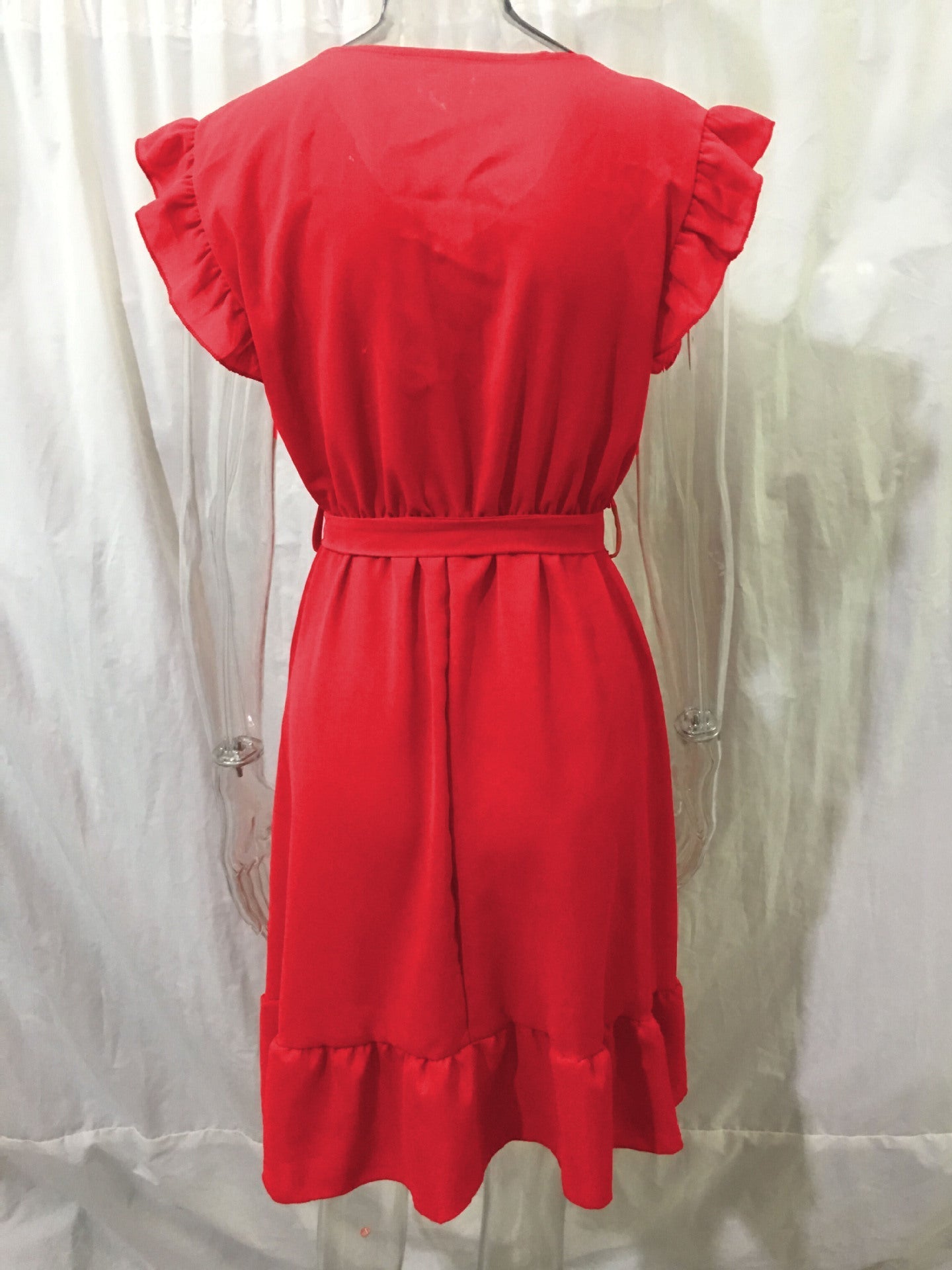 Alethea Cotton Blend Babydoll Dress Amber