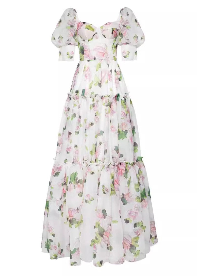 Rosalie Charm Off Shoulder Floral Maxi Dress