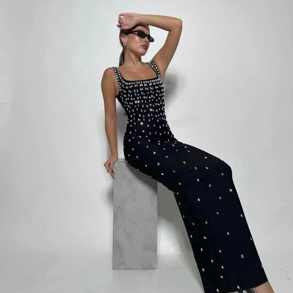 Slim Rhinestone Bandage Dress Luxury Party Bandage Dress
