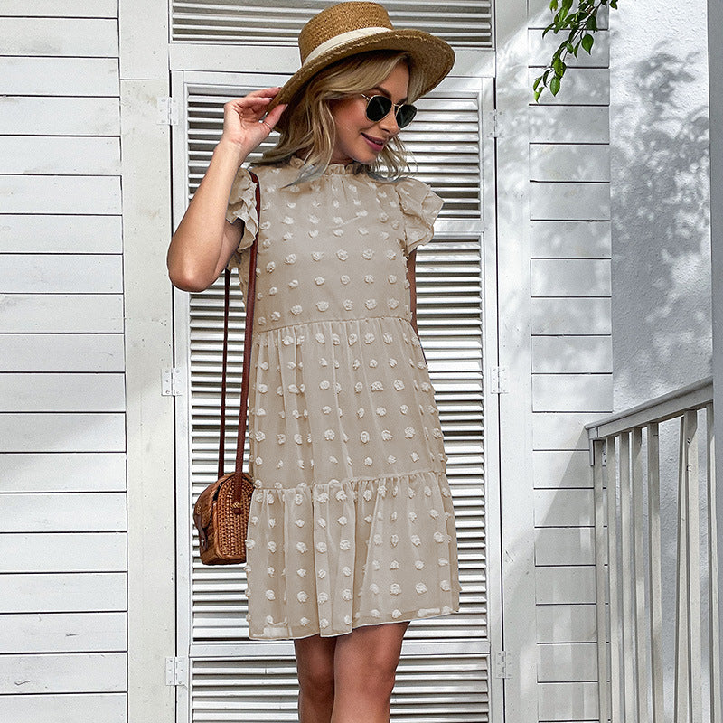 The Beach Club Tiered Babydoll Dress Denim