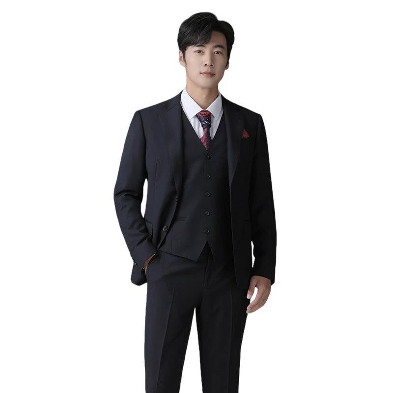 High end customized dress hall men's wedding suit wool high-end craftsmanship suit set tailor-made by 男装