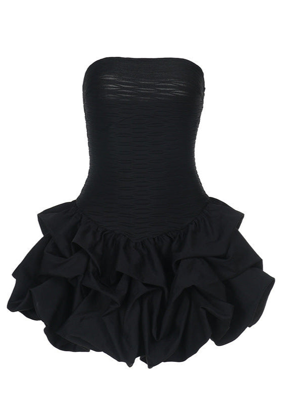 Celeste Strapless Bubble Mini DressRuched Bodice Party Silhouette