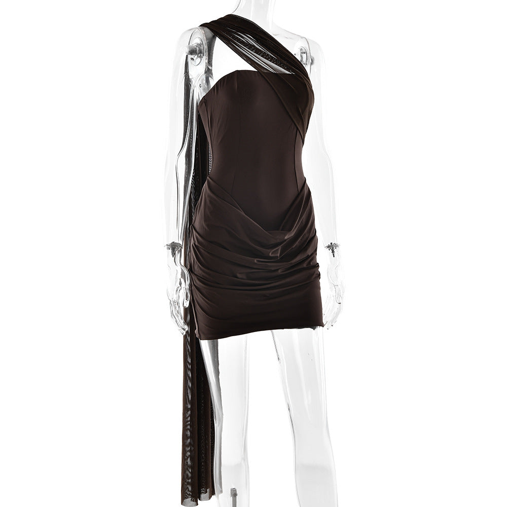 Wintour Mini Dress Brown