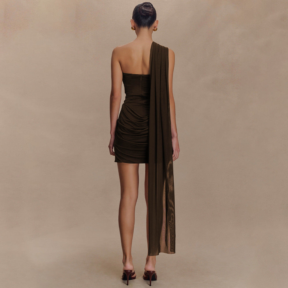 Wintour Mini Dress Brown