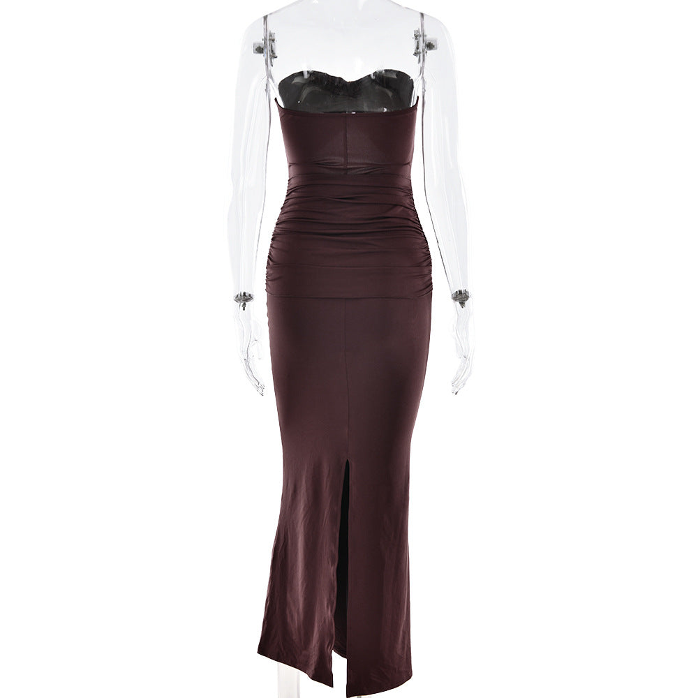 Lucian Maxi Dress Brown
