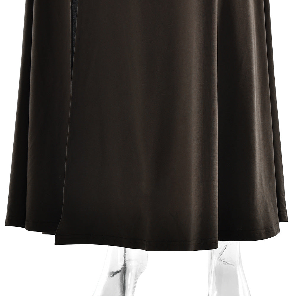 Elara Maxi Dress Brown