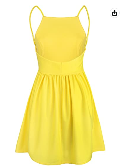 Women Sexy Spaghetti Strap Party Dress Open Back Homecoming Dress Back to School Dress - View 4 | VelvetHem