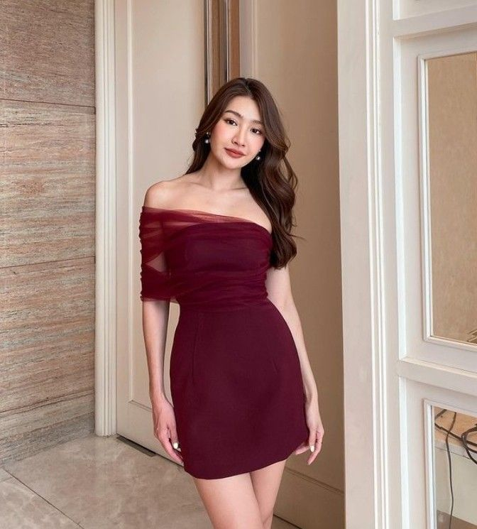 Chic Burgundy Homecoming Dress,Sexy Party Dress,Y2544 - VelvetHem