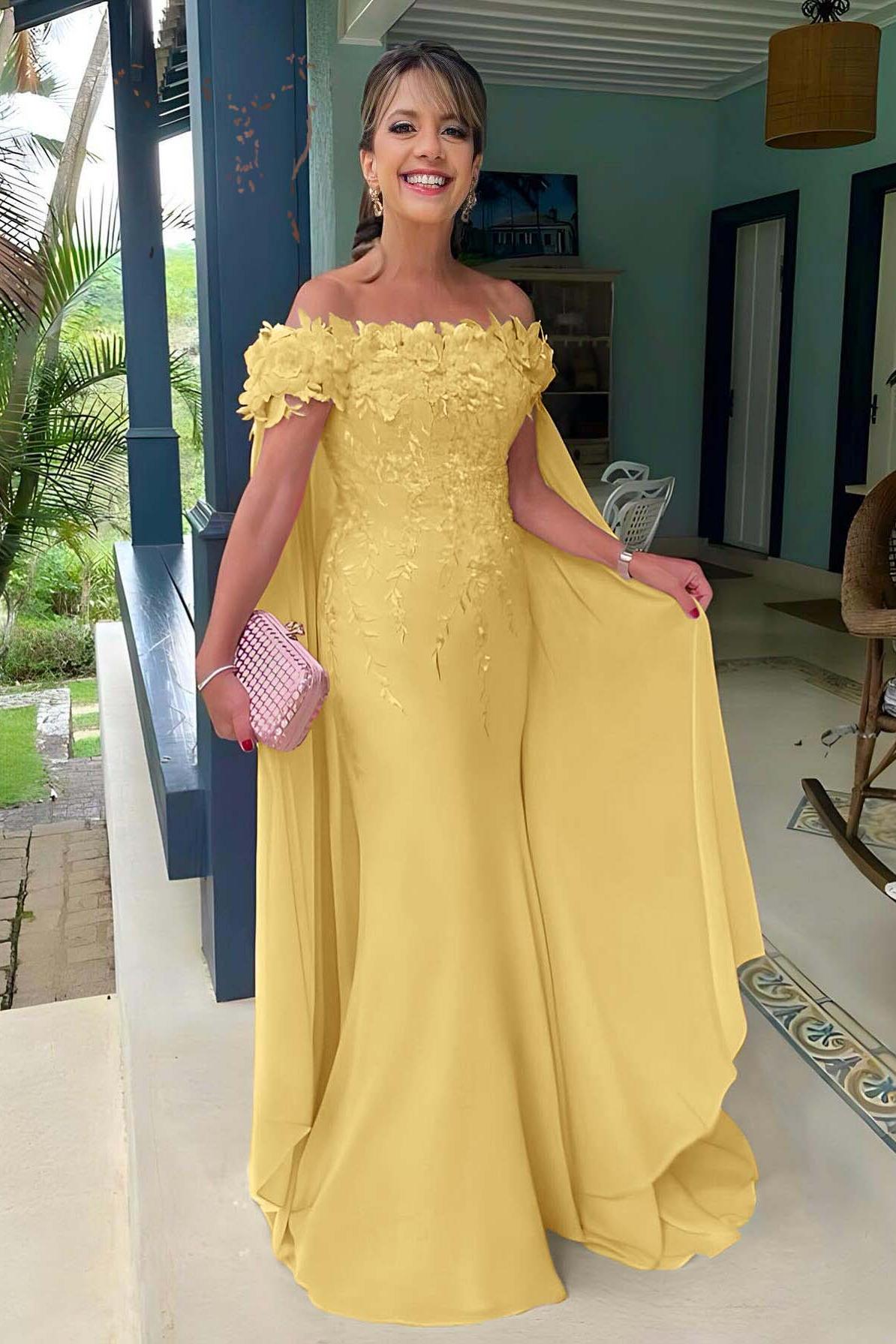 Off the Shoulder Sleeveless Long Mermaid Evening Formal Dress With Appliques