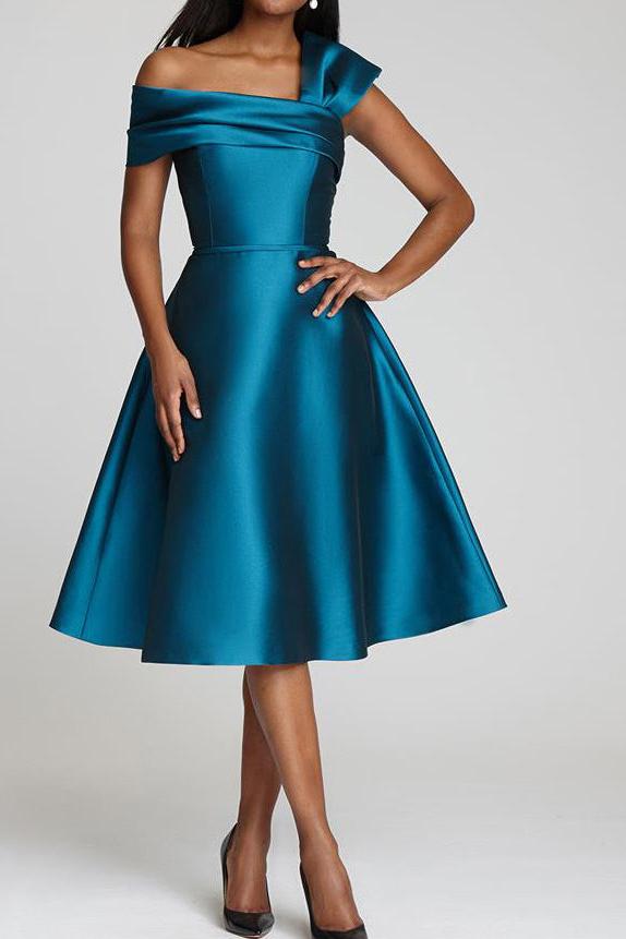 One Shoulder A Line Gown for the Mother of the Bride