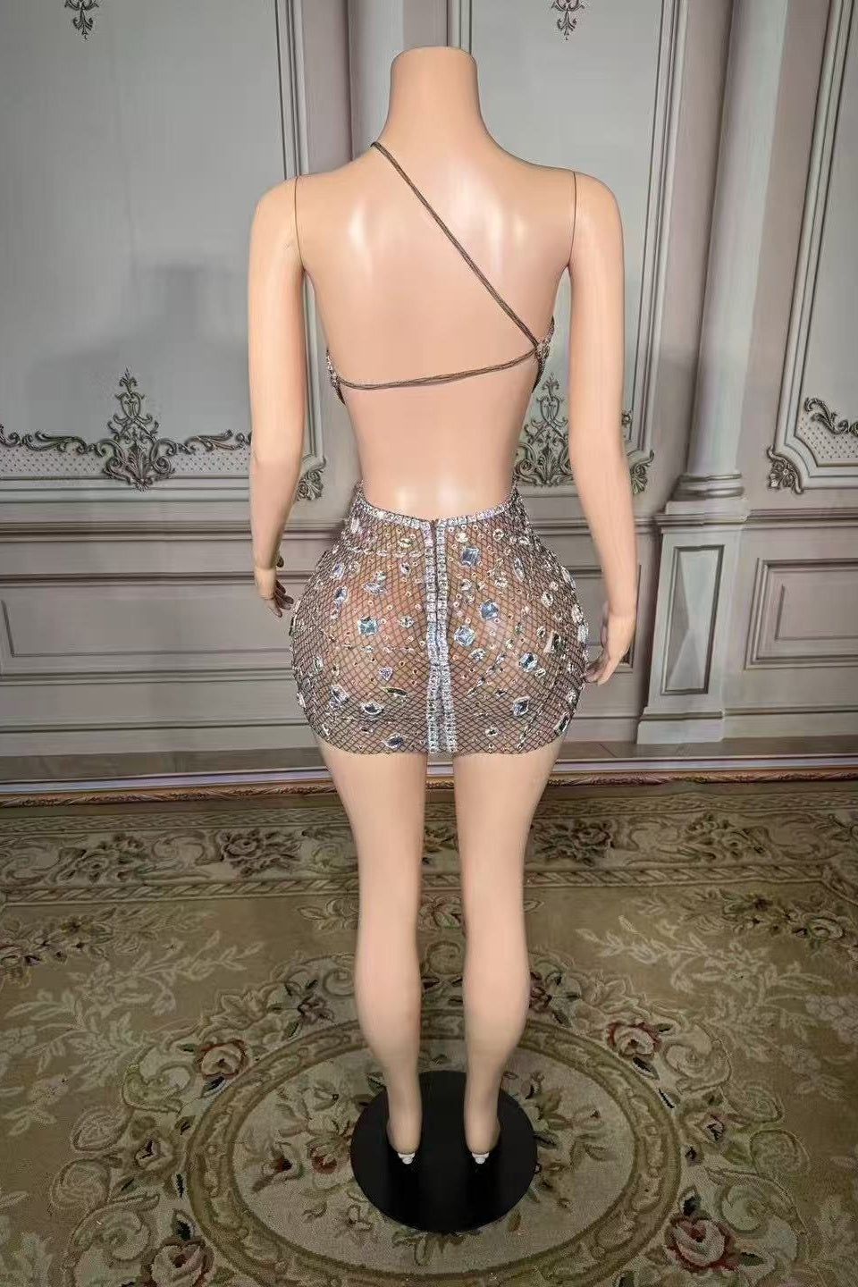 One Shoulder Homecoming Dresses Cut Out Bodycon Party Cocktail Dresses