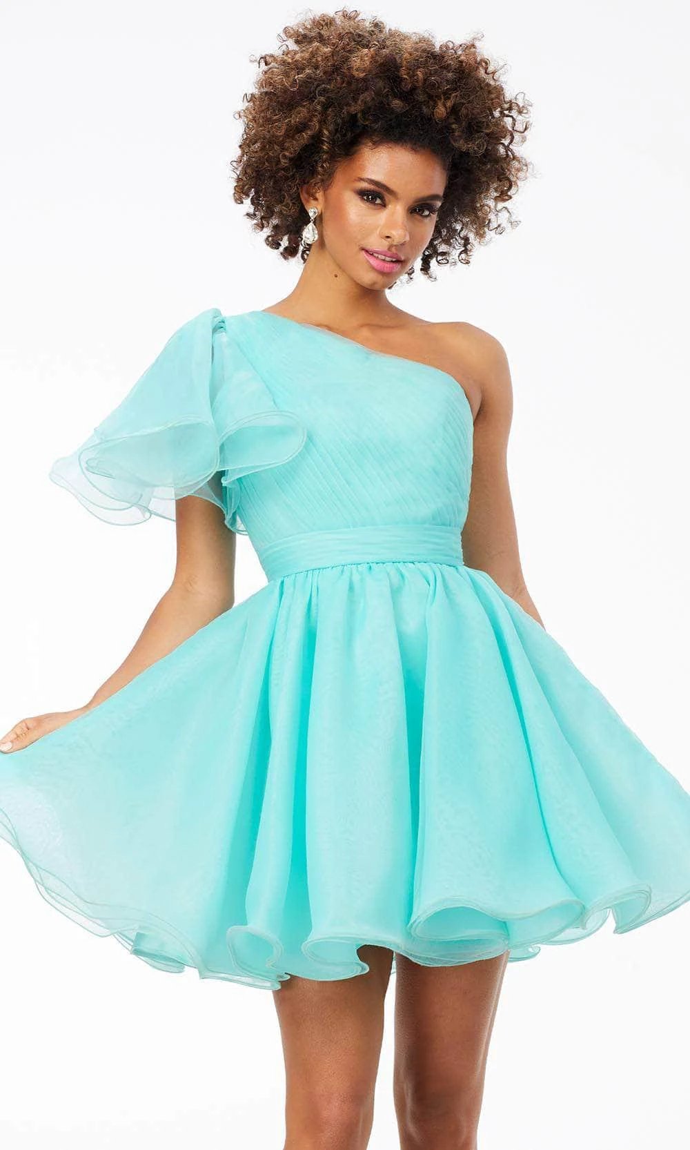 One Flutter Sleeve Cocktail Dress SYH108 by vivymakudress