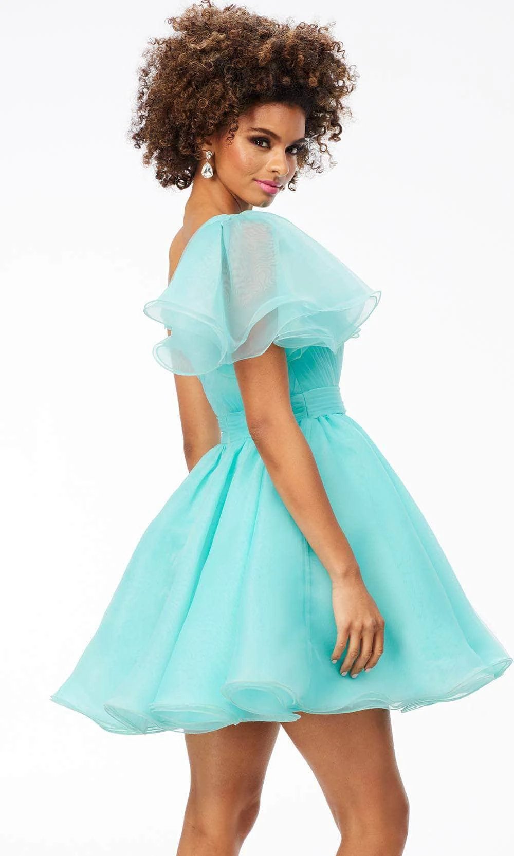 One Flutter Sleeve Cocktail Dress (ZD11700)