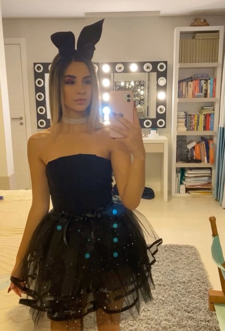 Cute Black Sleeveless Tulle A-line 17th Birthday Homecoming Dress - View 2 | VelvetHem
