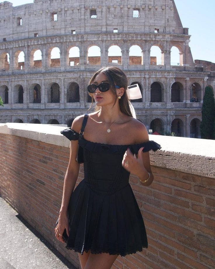 French Retro Black One-shoulder Lace A-line Birthday Party Homecoming Dress - VelvetHem