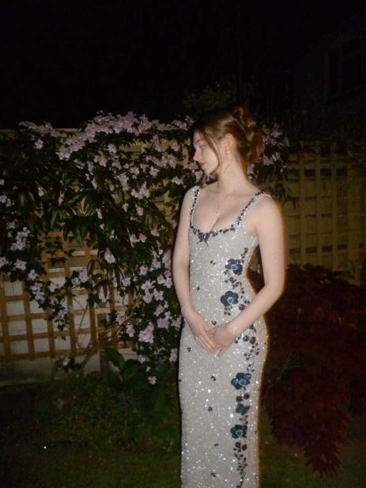 Gorgeous Silver-Grey Mermaid Square Neck Butterfly Rhinestone Long Prom Dress Evening Dress - View 3 | VelvetHem