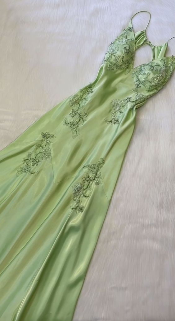 Vintage Mermaid Spaghetti Straps Backless Long Prom Dress Evening Dress Formal Dress
