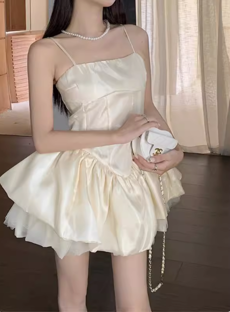Cute Waist Strap Flower Bud Birthday Dress Homecoming Dress - View 2 | VelvetHem