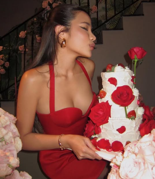 Sexy 19th Birthday Burgundy Satin Homecoming Dress - View 3 | VelvetHem