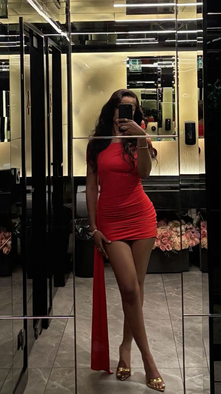 Sexy Red One Shoulder Slim Hip Birthday Skirt Homecoming Dress - VelvetHem