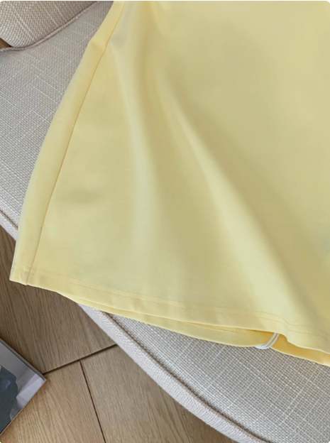 Sweet Yellow Halter Sleeveless 17th Birthday Homecoming Dress - View 5 | VelvetHem