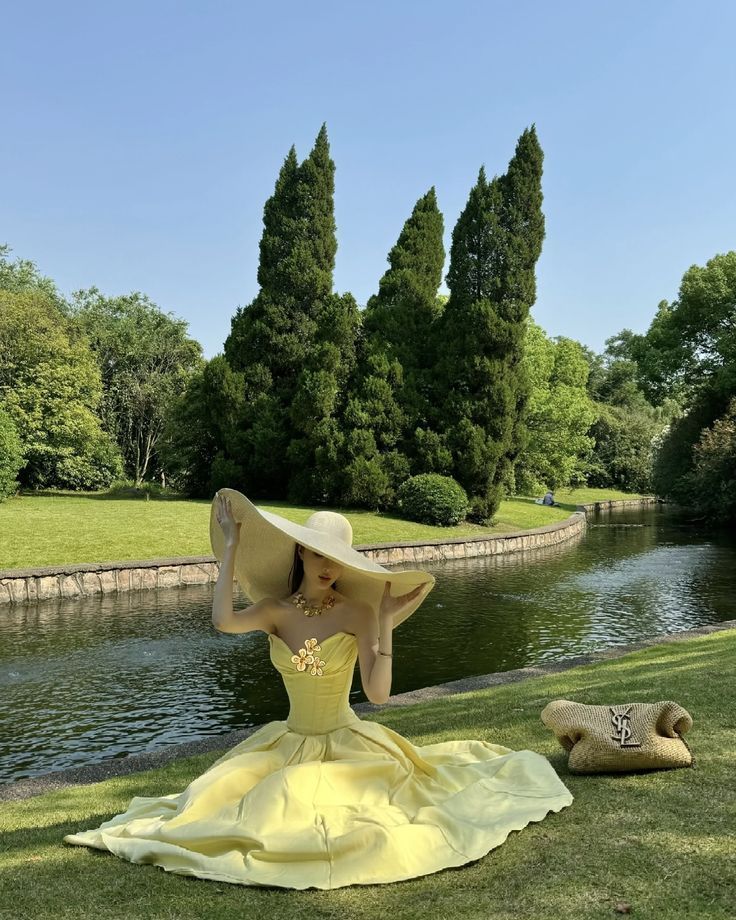 Elegant Light Yellow A-line Tube Top Herringbone Satin Long Prom Dress Evening Dress - VelvetHem